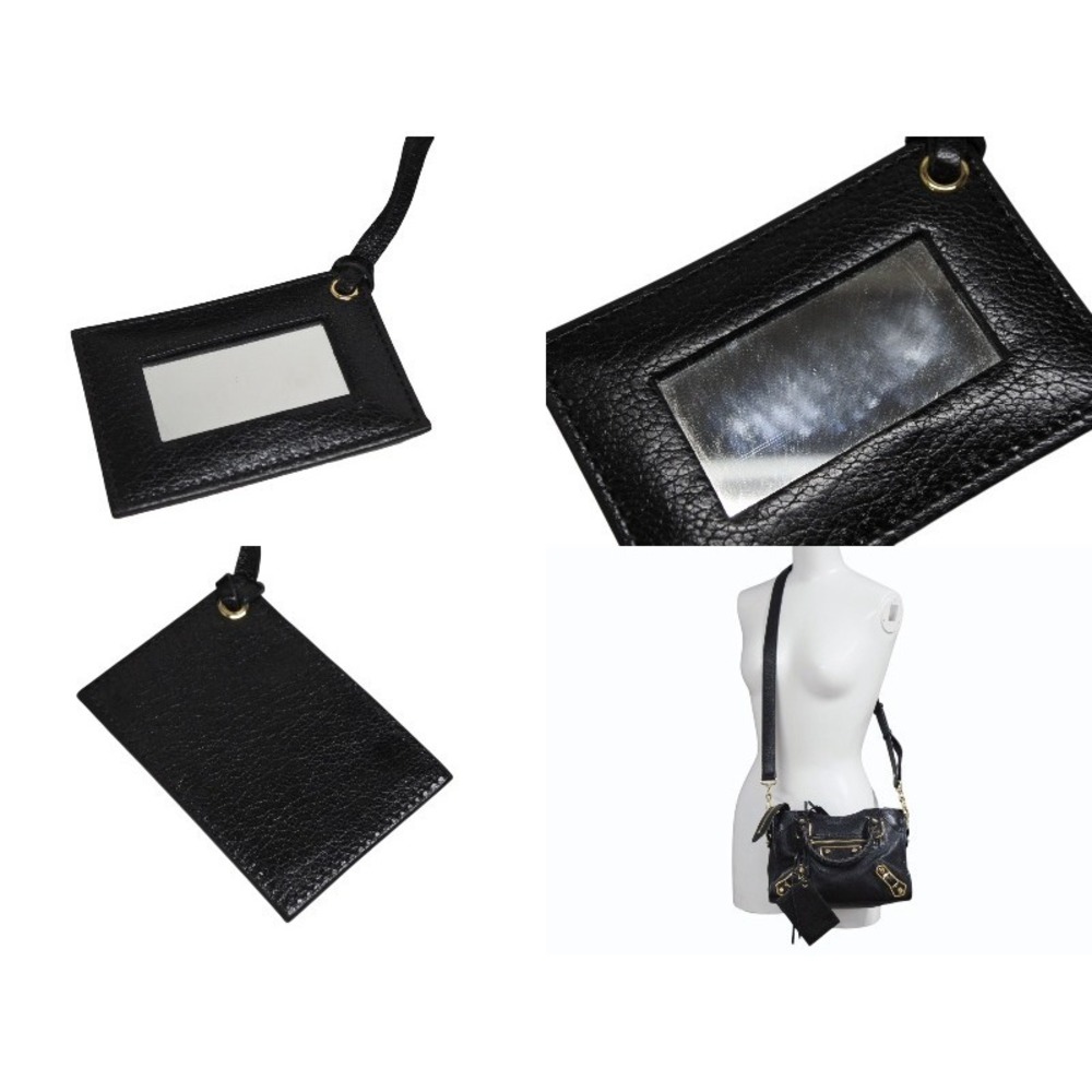 BALENCIAGA City Handbag Shoulder Bag Black Leather - Picture 9 of 9